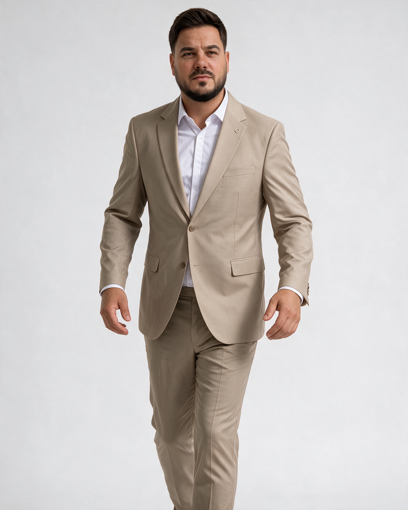Bež muško odelo – veliki brojevi