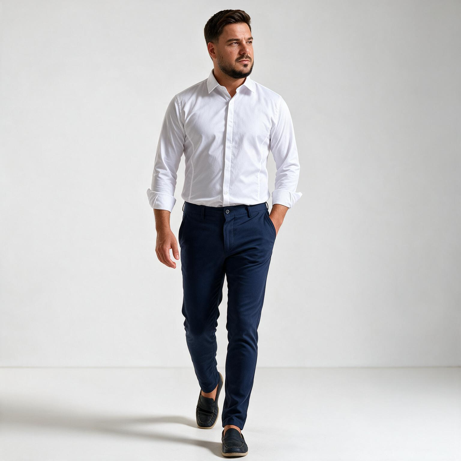 Muške pantalone teget — slika 2