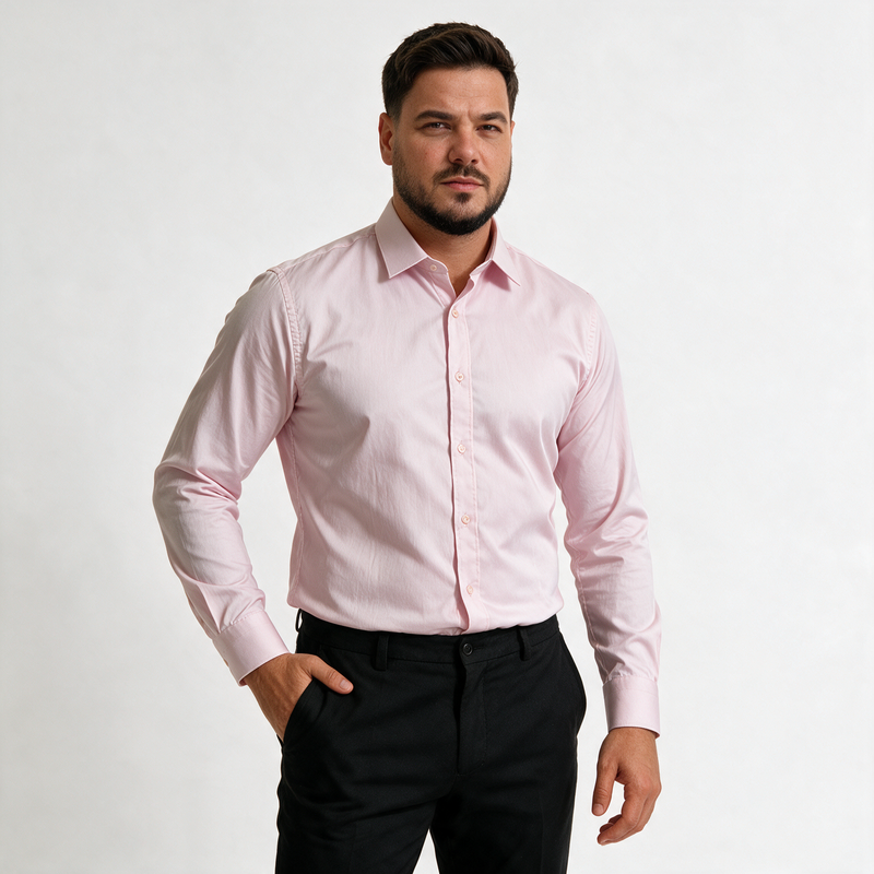 Svetlo roze muška košulja