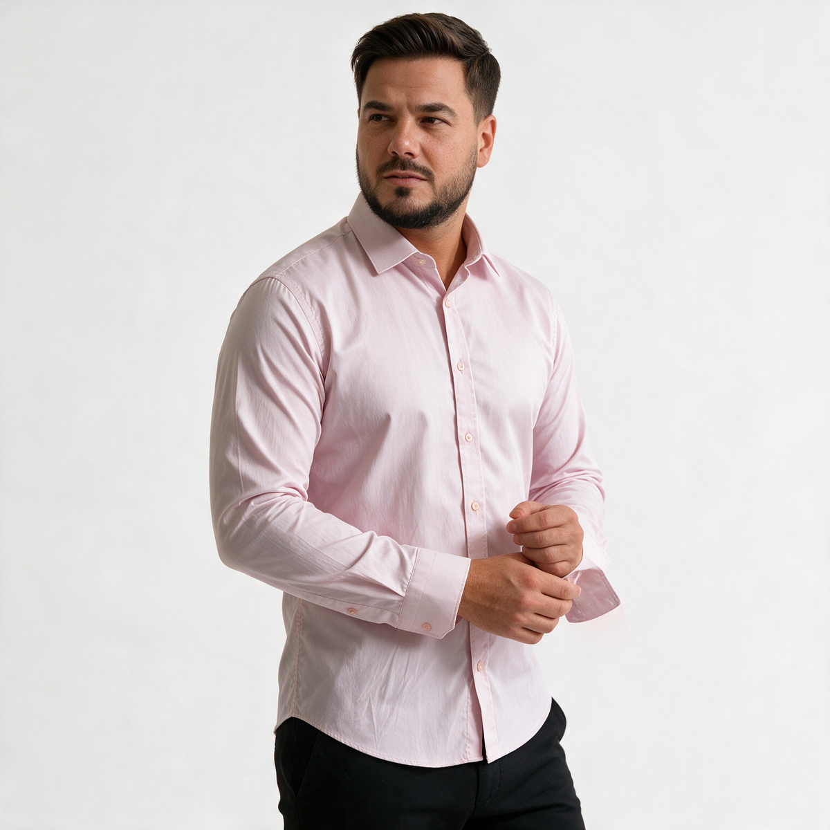 Svetlo roze muška košulja
