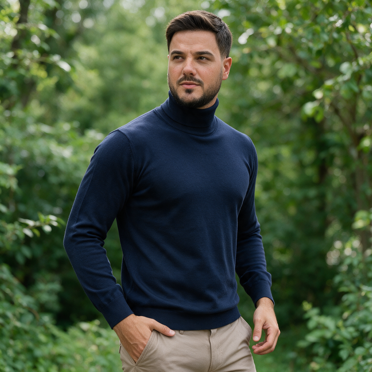 Teget muška rolka – model napolju, u prirodi