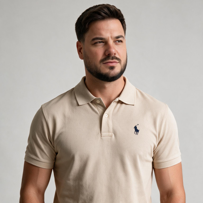 Muška bež polo majica