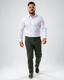 Muške slim fit pantalone maslinasto zelene