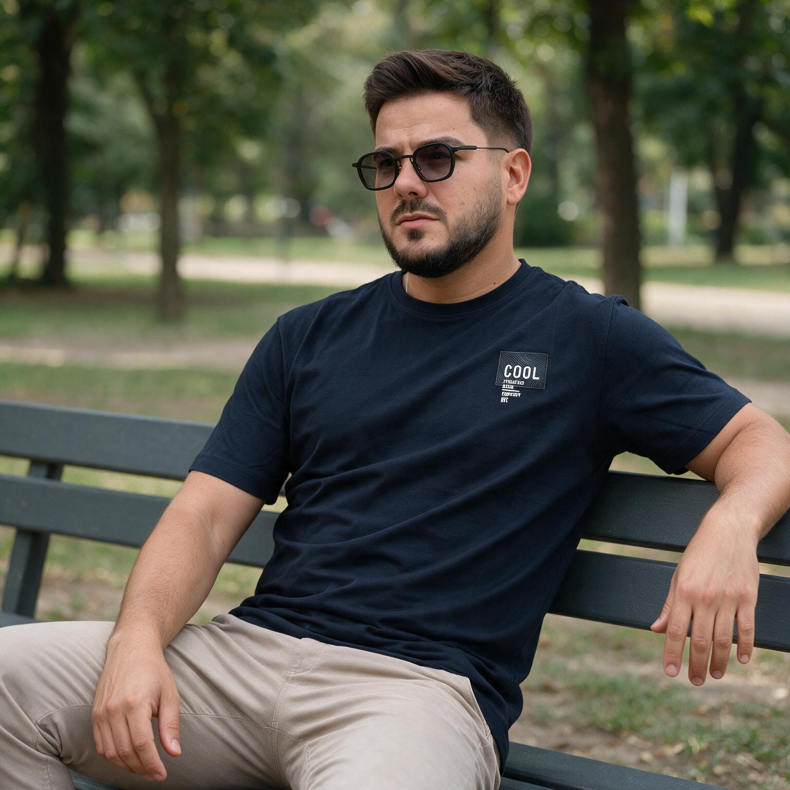 Muška teget  COOL majica