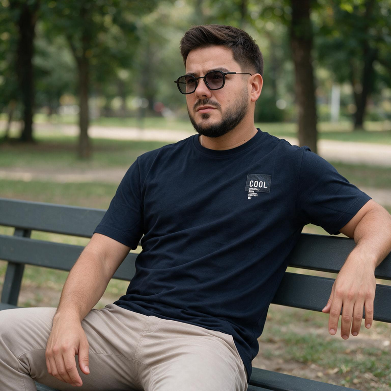 Muška teget  COOL majica