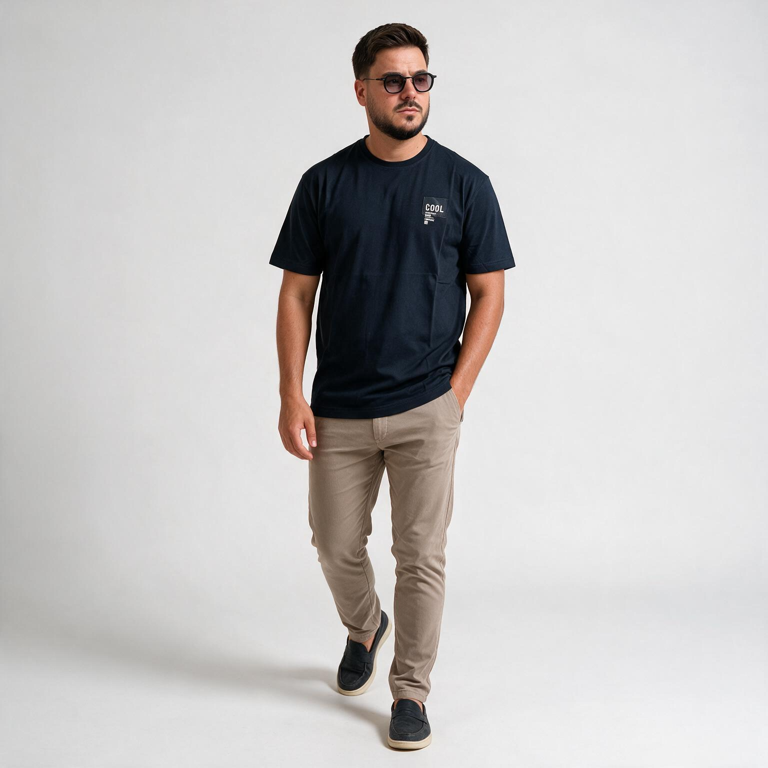 Muška teget  COOL majica — slika 2